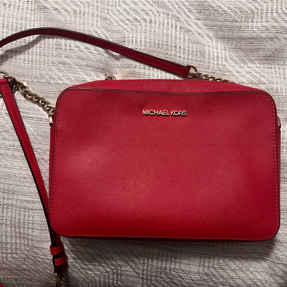 Michael Kors Red Crossbody Bag